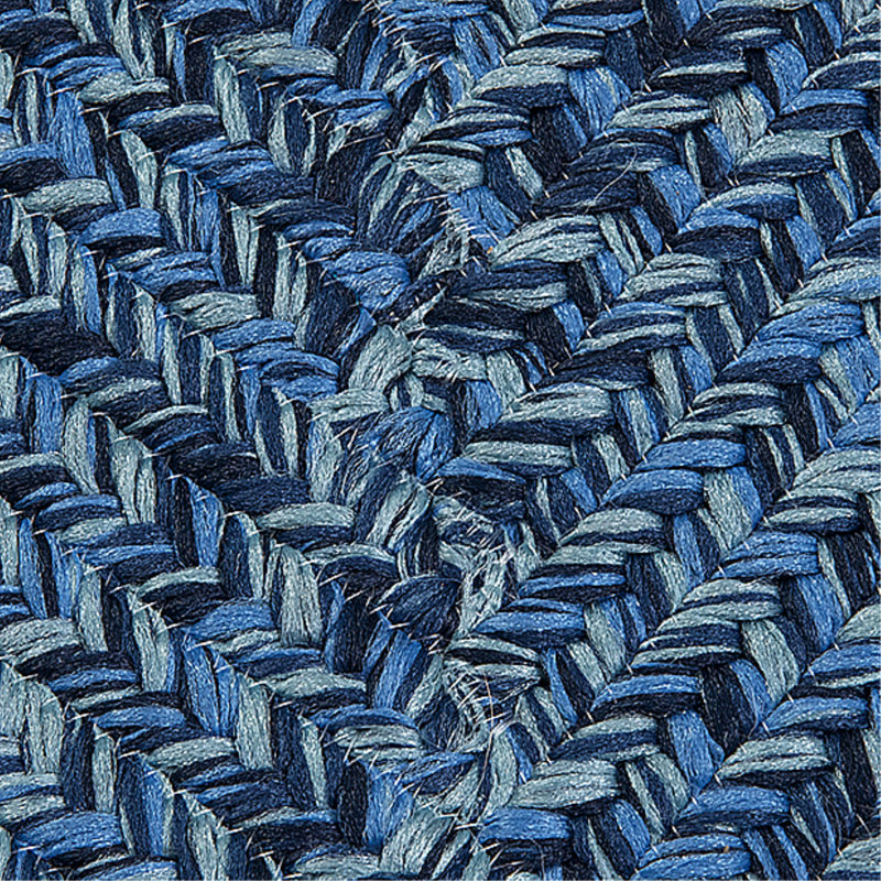 Tapis intérieur / extérieur Ashiah - Vague bleue, Rectangle 6 pi x 9 pi