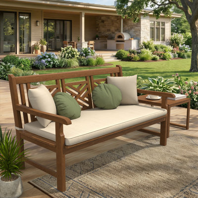 Sunbrella® Indoor/Outdoor Bench Seat Cushion, 3" Thick