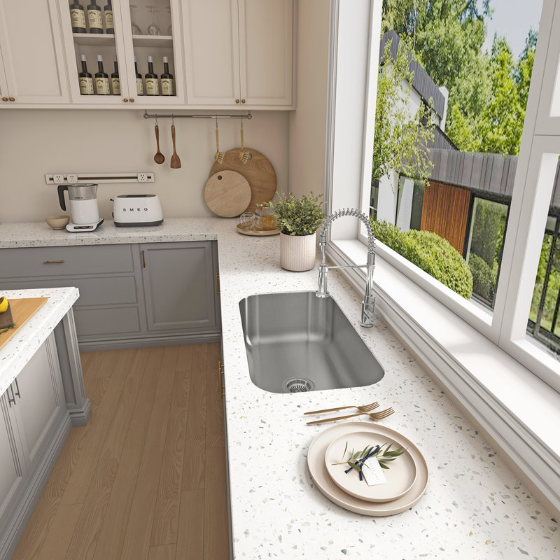 30.5'' Stainless Steel Single Bowl Drop-in Kitchen Sink