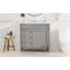 Meuble-lavabo moderne de 36 po avec lavabo supérieur, rangement spacieux et conception durable pour une organisation efficace-129184320