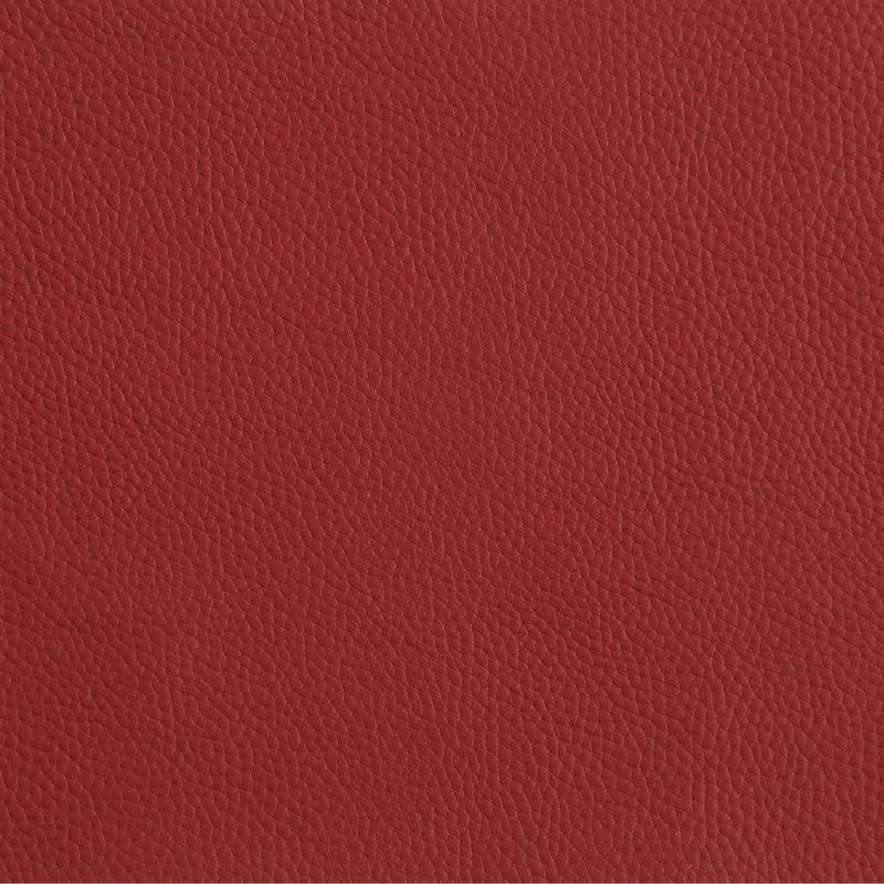 Chaise rembourrée en cuir italien moderne, Rouge