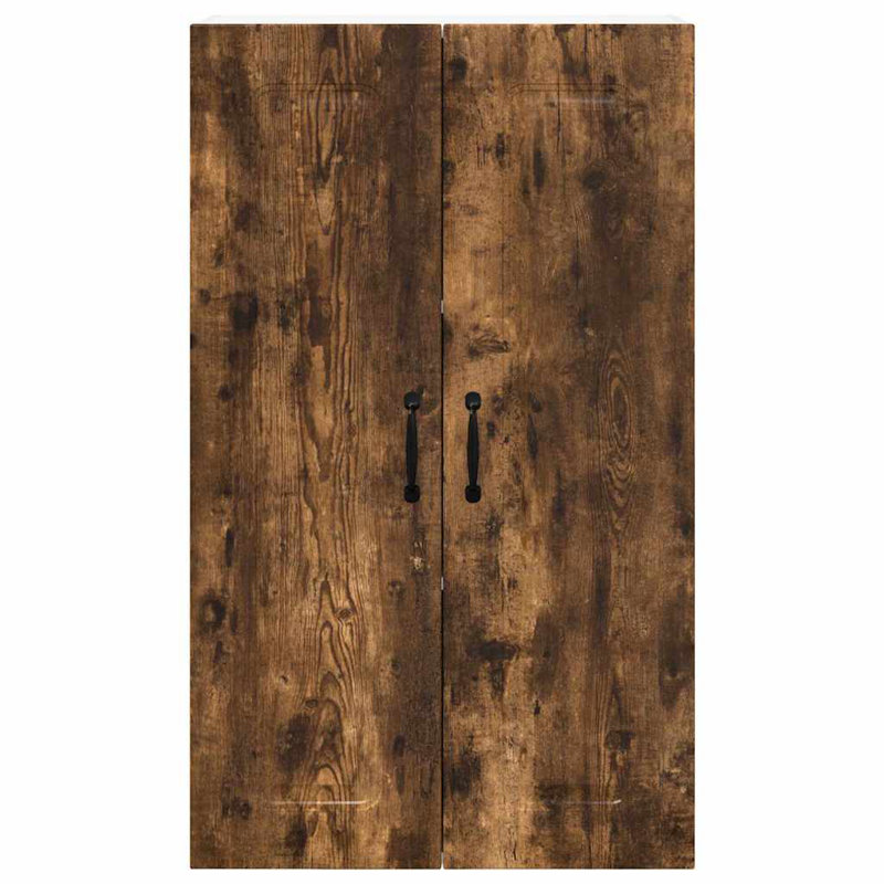 Vidaxl Kitchen Wall Cabinet With Shelf Sonoma Oak 80 X 31 X 100 Cm, 100cm H x 60cm W x 31cm D, Smoked Oak