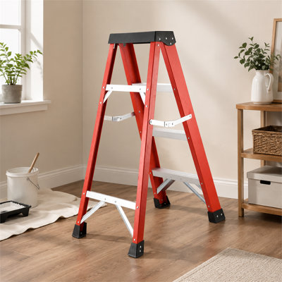 Four Step Fiberglass Ladder