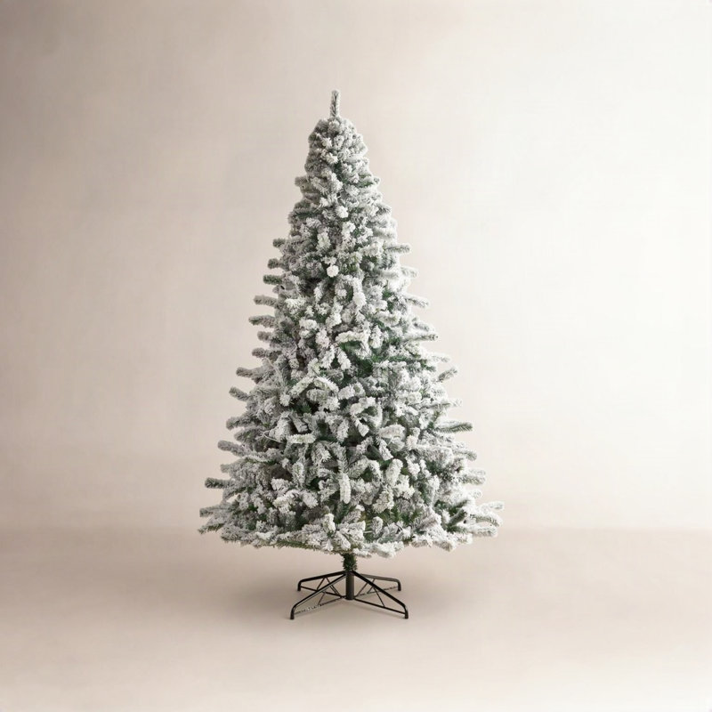 Arbre de Noël enneigé et givré avec lumières DEL fixes / constantes, 3 pi H