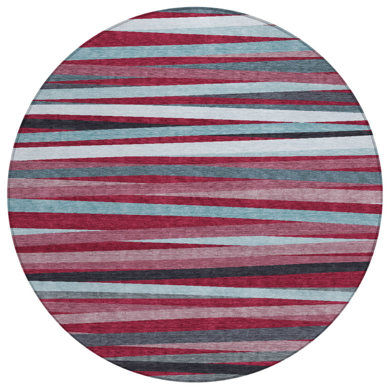 Liora Red Washable Indoor-Outdoor Rug - , 2'6" x 3'10"