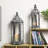 27" High Hexagonal Tower Style Outdoor Lanterns