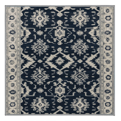 Machine Washable Overdyed Gray Area Rug