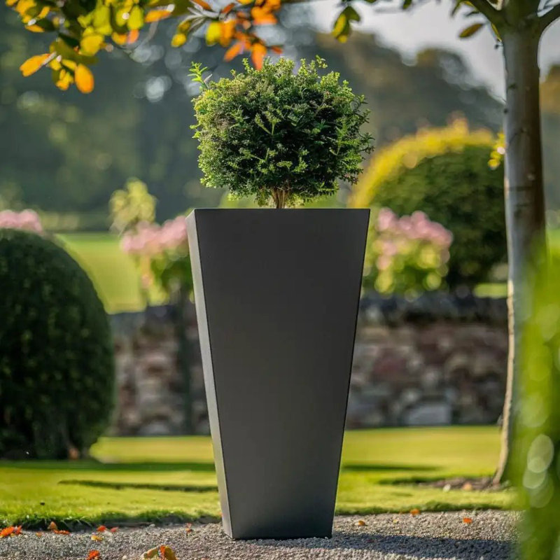 Benni Planter Box, 90cm H x 40cm W x 90cm D, Grey