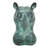 Spitting Hippo Head Cast Garden Statue