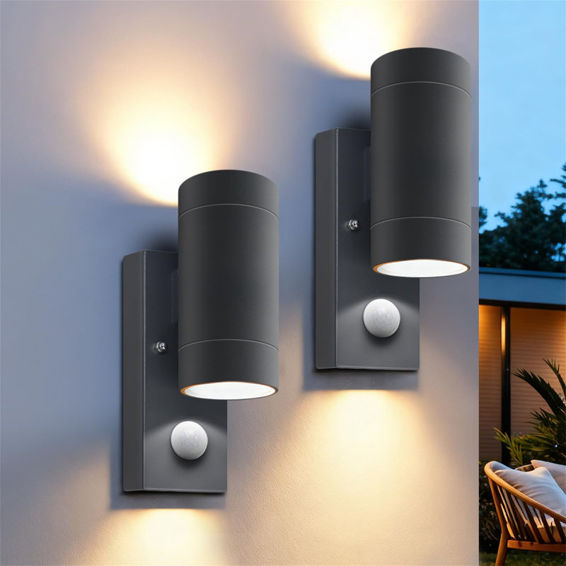 Matte Black 14cm H Outdoor Sconce