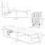 Chaise longue sur roulettes Outsunny