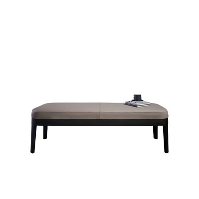Taily Faux Leather Ottoman