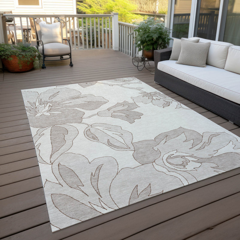  Tapis d'extérieur antidérapant Malchow, Rectangle 10 pi x 14 pi