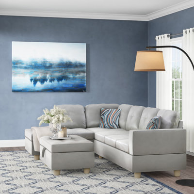 Betson 103.5" Wide Sofa & Chaise with Ottoman