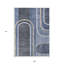 Tapis extérieur lavable et antidérapant bleu et noir 8 pi x 10 pi-125217136