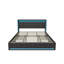 Estella Linen Upholstered Bed With LED Lighting And 4 Storage Drawers-775642170-791600045