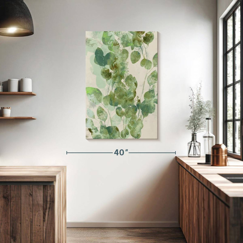 Harnek aquarelle eucalyptus I, H 39 po x l 26 po