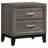 Stephan Grey Oak 2-Drawer Nightstand