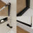 Shower Screen 32" Half Frameless Shower Wall Panel, Tempered Glass 3/8 Inch, Easy Clean Glass, Fixed Glass Shower Door With Towel Hook Matte Black-115598434