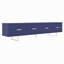 Meuble télé 78,7 po x 13,8 po x 17,8 po ultrabrillant-888971332