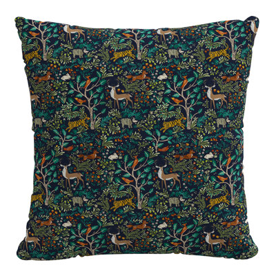 Toile Cotton Reversible Throw Pillow