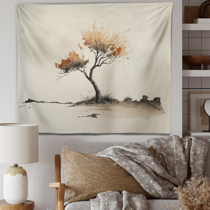 Tapisserie murale Lonely Autumn, H 50 po x l 60 po