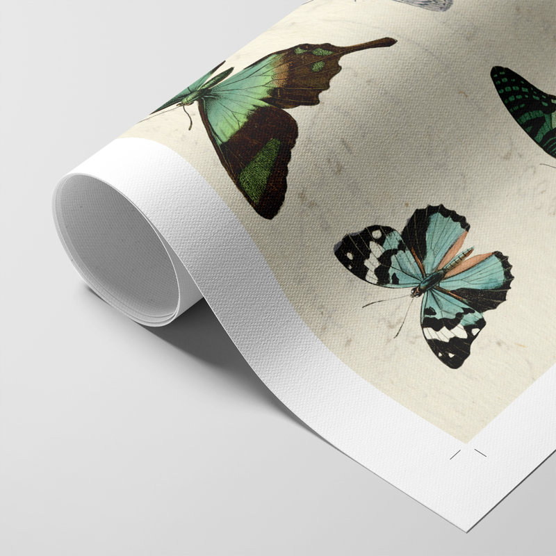 Flutterbys II - impression sur toile seulement - non encadrée, H 60 po x l 40 po