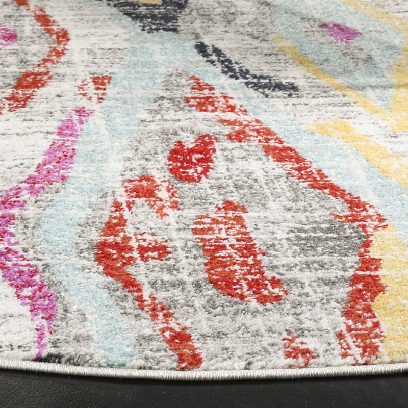 Muniz Performance Abstract Rug, Round 6'
