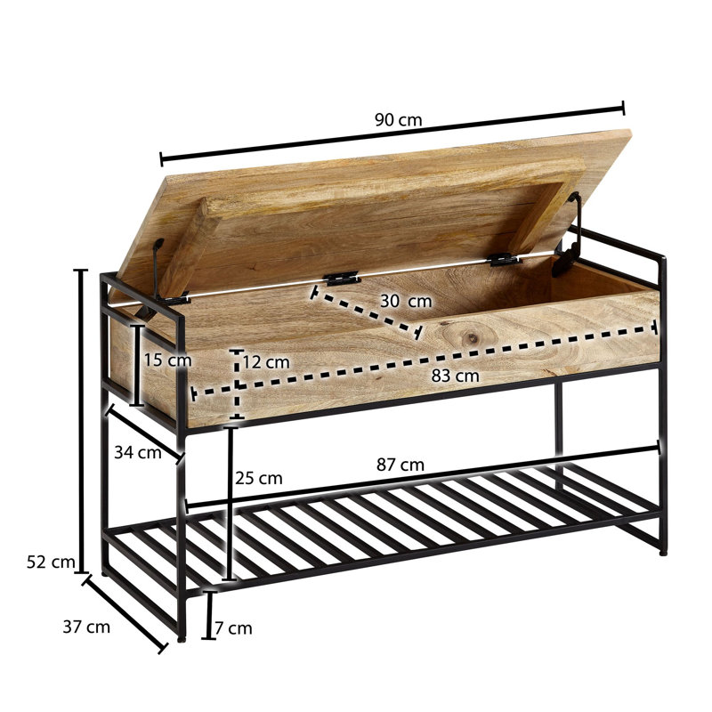 Boxvale Upholstered Bench, Brown