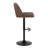 Swivel Upholstered Adjustable Height Counter Stool with Metal Frame-105186242-105186249