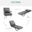 Chaise berçante moderne en tissu avec dossier réglable