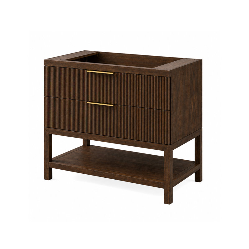 Comptoir de meuble-lavabo en noyer riche 36 po x P 22 po Bristowe, Rich Walnut, 36, Sarena