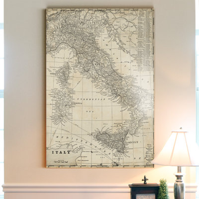 " Antique Map Of Italy "