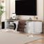 Meuble télé moderne et minimaliste avec plusieurs options de rangement pour le salon-575813777