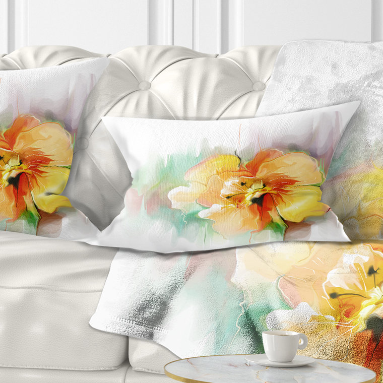 Coussin lombaire floral magnifique