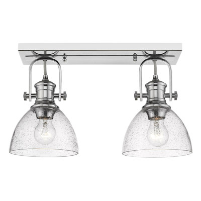 Bales Glass Semi Flush Mount