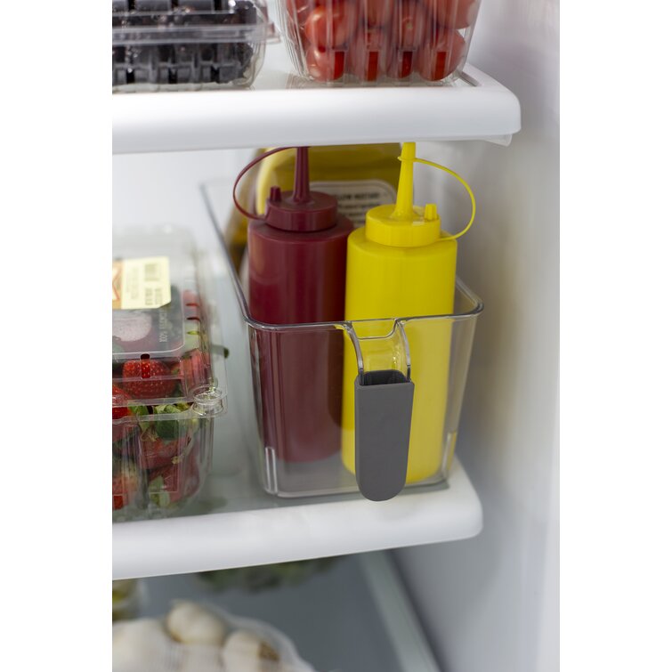 Prep & Savour Small Pull-Out Plastic Storage Bin With Soft Grip