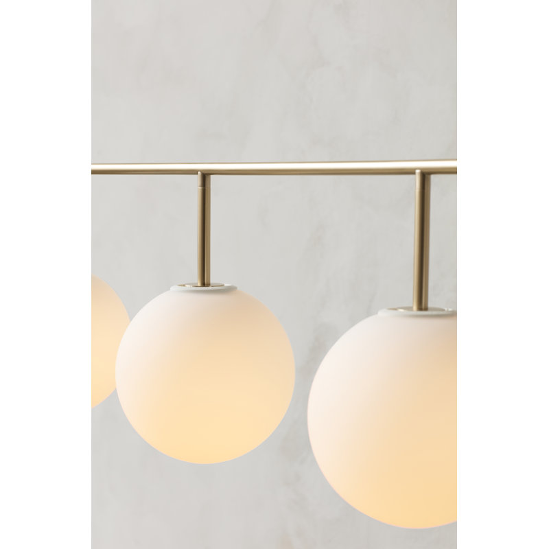 TR Bulb Series 4 - Light Pendant, Matte Opal, Polished Steel
