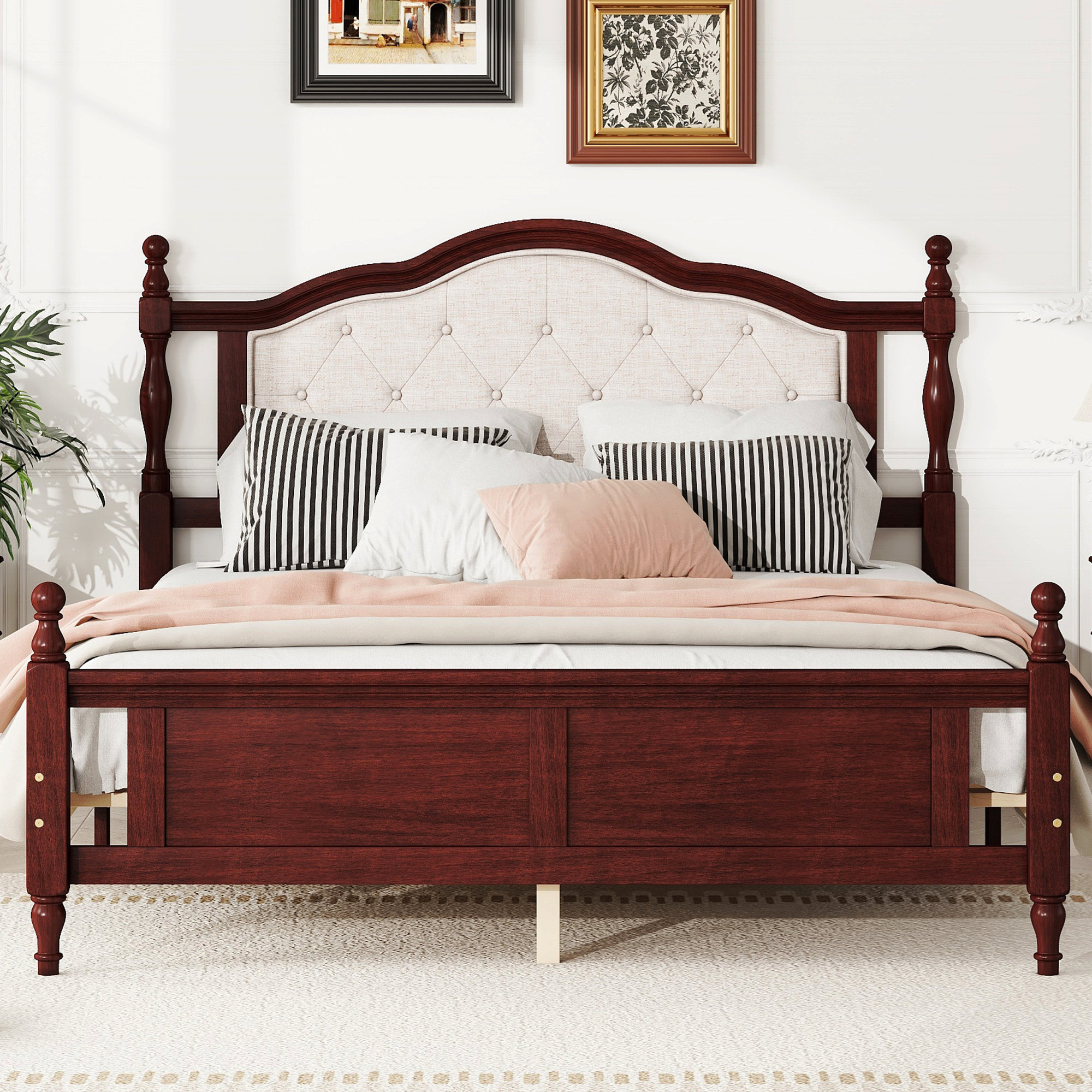 Fraluna Queen Panel Footboard with Rails main image 1