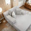 Chaise longue en velours côtelé avec 3 coussins-1379095925
