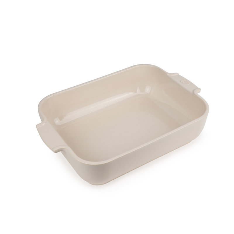 Appolia Rectangular Ceramic Casserole, White
