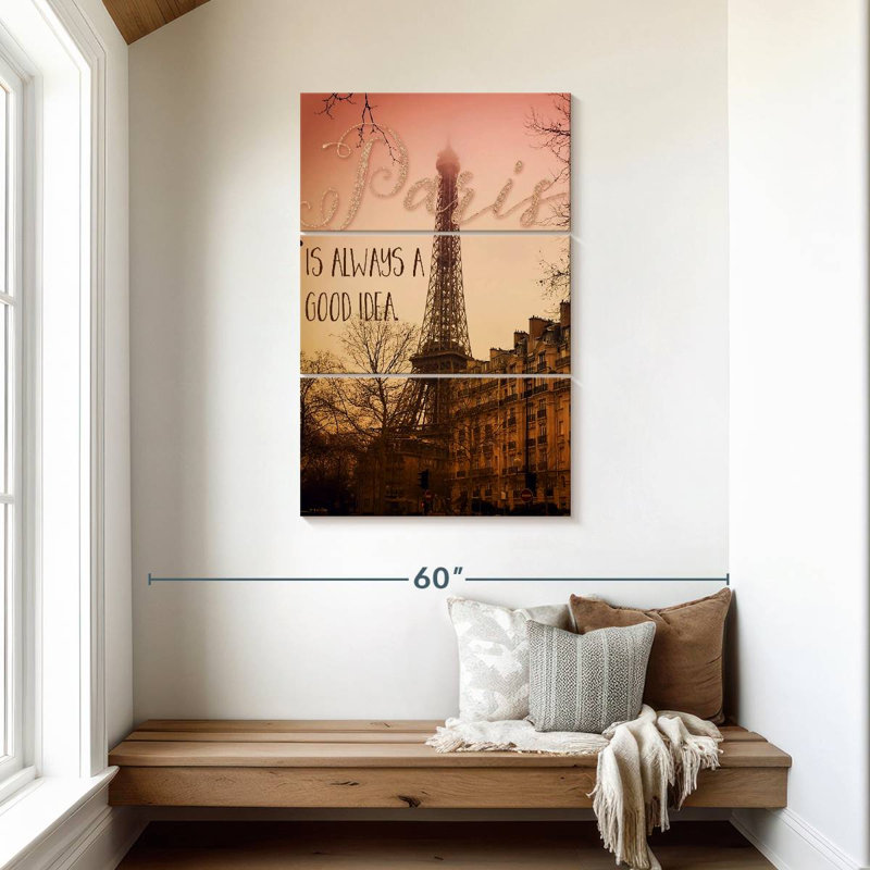 Tergel Paris Is Always A Good Idea, 45" H x 28" W