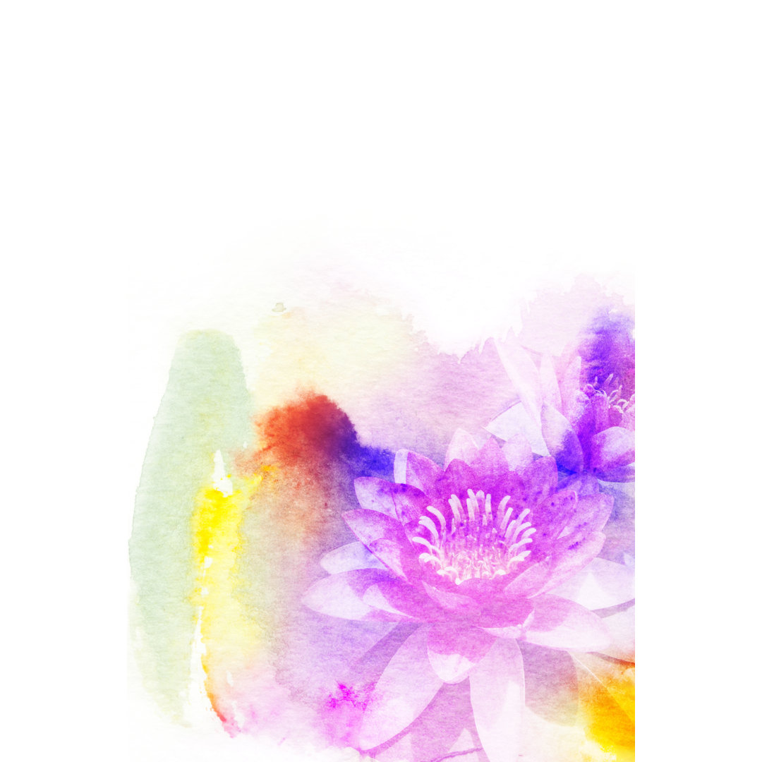 Blumen-Aquarell-Illustration - Druck