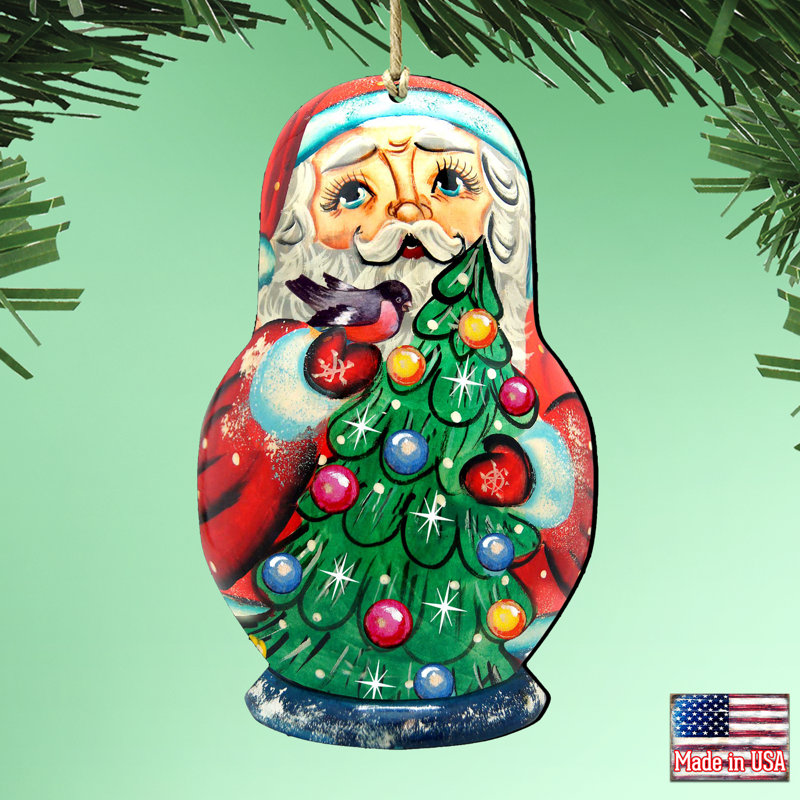 Ornement suspendu Tidaholm Santa Matreshka