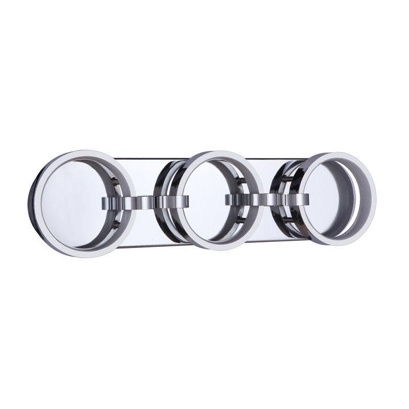 Éclairage pour meuble-lavabo à 3 lumières DEL, Chrome