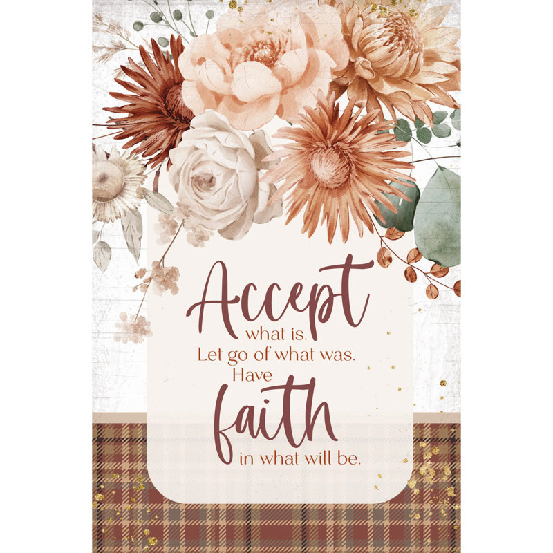 Mini plaque en bois de 4 po x 6 po Accept What Is Mini Blessings
