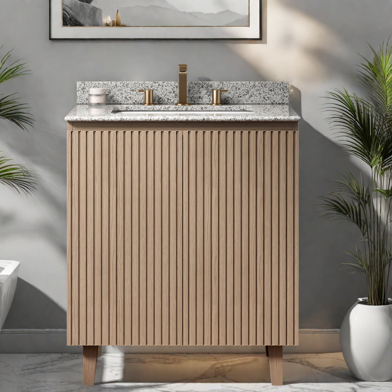 Inch Vanities(Must include both Vanity Cabinet and Sink) with Storage, Modern Granite, 29.92