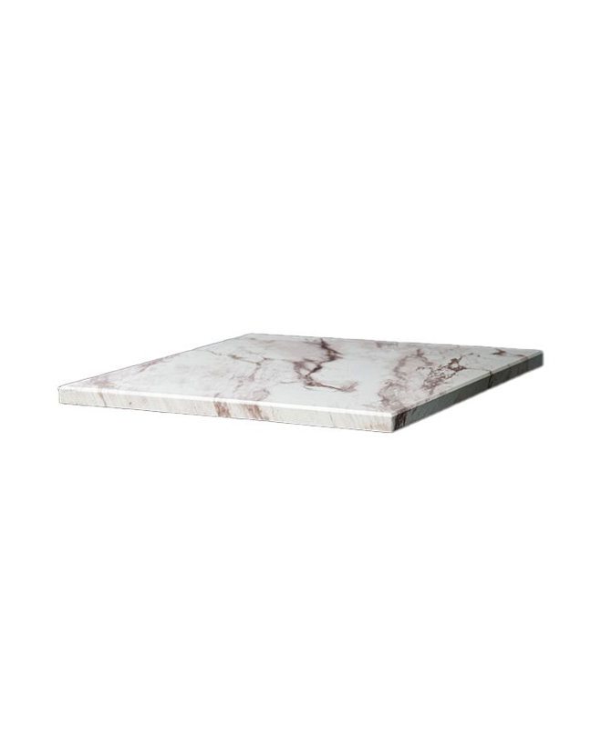 Indoor Powdercoated Wood Table Top, H 1,125 po x L 48 po x l 30 po, Cuivre marbré