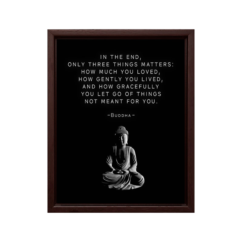 Only Three Things Matter No2, Canvas, 24"H x 32"W, Brown Framed