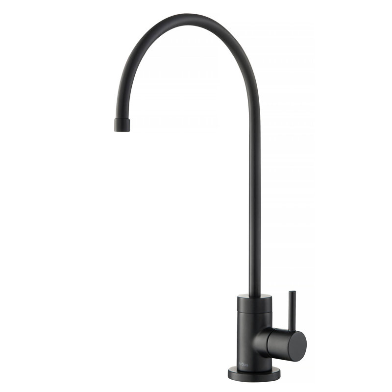 Robinet de cuisine 100% sans plomb Purita, Noir mat